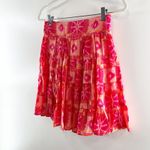 Anthropologie Danielle Duer Tiered Mini Skirt Pink XS Photo 6