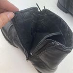 *Bata Boots Womens Size 38 Black Leather Combat Moto Whimsigoth Grunge Witchy Photo 15