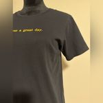 Uniqlo EUC  x Disney Black and Yellow It was a great day graphic tee size XS Photo 2