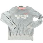 Abercrombie & Fitch Abercrombie Fitch Women Medium Pullover Sweatshirt Crew Y2K‎ New York 90's Gray Photo 3