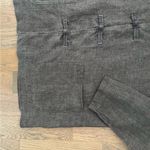 Dosa 100% Linen Crew Neck Chore Coat Jacket in Dark Brown Charcoal Size 3 M/L Gray Size M Photo 2