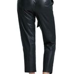 Commando Black Faux Leather Paperbag Waist Crop Pants Size L NWT Photo 1