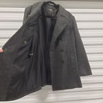 EXPRESS Vintage Y2K  Juniors Wool Peacoat Size 11/12 Gray Double Breast Academia Photo 4