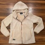 Simply Southern Womens Full Zip Hooded Sherpa (Small, Cream) Photo 0