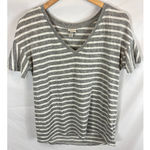 A New Day Grey White Ruffle Sleeve Tshirt Size Small Photo 0