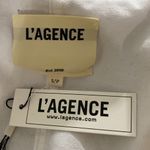 L'Agence L’Agence Dolly Cropped shoulder pad double breasted blazer in white size S Photo 8