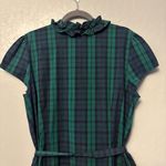 Tommy Hilfiger  green, blue black tartan plaid ruffled belt dress size XXL NEW Photo 11