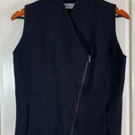 Tasc Performance Women Black Asymmetrical Zip Vest Size M Organic Cotton Bamboo Size M Photo 0