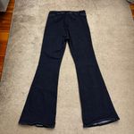 frame denim Frame The Jet Set Flare Pull On Jeans Dark Indigo Wash Photo 4
