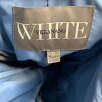 White by Vera Wang blue bridesmaid Maxi Dress Ruffle‎ Sleeves Formal Gown Size 0 Photo 6