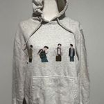 Lane Seven Timothee Chalamet Sweatshirt Cream Print Pullover Women's Medium Gray Photo 0