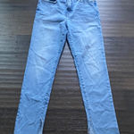 Good American Straight Leg Jean Womens Sz 29 Light Wash Blue Stretch Photo 0