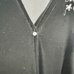 Outfit JPR Cardigan Women L Black Velvet Floral Embroider Goth Vamp Y2K Bratz Size L Photo 3