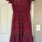 Max Studio Floral Pink Maxi Dress Gardenia Modest Nursing Friendly Photo 0