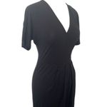 barney's new york Modal Blend Stretchy Short Sleeve Mini Dress LBD Essential S Photo 3