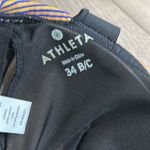 Athleta Capri Stripe Pura Bikini Swim Top Black Pink Size 34B/C Photo 11