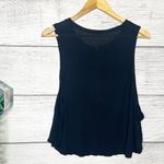 Eat. Sleep. Party. Repeat, Black Crop Top with large Arm Holes Size Medium Photo 2