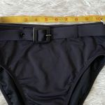Good American NEW  WOMENS SHOWOFF BELTED BIKINI BOTTOM IN BLACK SIZE SMALL Photo 3