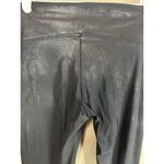 Spanx 'Faux Leather Leggings' Shimmery Sparkly Black Leggings Size Small Petite Photo 5