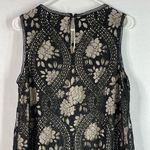 Max Studio Lace Overlay Sleeveless Shift Dress (Black) - Medium Photo 5