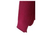 Duluth Trading Co. Women's Medium Chunky Knit Mock Neck Sweater Berry Red Photo 4