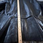 American Leathers Buenos Aires Genuine Leather Jacket Black XL Button Front Coat Photo 9