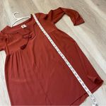 Sézane Sezane Silk Dress tunic shift womens Red (size 36) boho folk feminine minimalist Photo 6