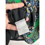 Rose + Olive  Blouse Womens Size Medium Printed Sleeveless Shirt Green/Black‎ Photo 6