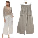 Young Fabulous and Broke ‎ Saidie Pant Wide Leg High Waist Beige Tan Cream Size XS Photo 1