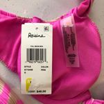 Raisin's  Full Moon Bikini Top Ribbed Underwire Striped Beige Pink S Photo 4