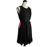 Alex Marie NWT Midnight Fantasy Pleated Sleeveless 3D Flower Hem Dress. … Photo 8