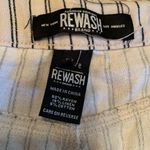 REWASH New NWT Linen  Brand Pants Womens Large Blue White Striped Size 11 L Photo 4
