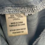 Cloth & Stone Dress Shirt Tunic Chambray Pockets Ruched Collar Belted Blue Photo 11