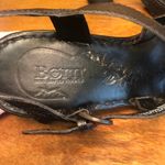 90s Y2K Børn Braided Leather Platform Sandals, Black Chunky Block Heel Size 9 Photo 10