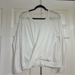 Sundry  White Long Sleeve Faux Crossover Size 0 or XS Extra Small Pima Cotton Photo 0