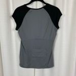 Spanx Black&Gray Active Cap Sleeve Exercise Top Sz.M Photo 8