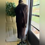 Y2K INC International Concepts black banded stretch zipper dress, size large Yellow Photo 4