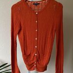 Gap cute knitted orange wool blend cardigan Photo 0