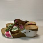 L'ATISTE L’ ATISTE  Floral Embellished Sandals - Multicolor size 38 Photo 3