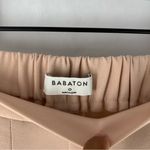 Aritzia Babaton Conan Blush Pink Stretch Crepe‎ Pull On Side Stripe Tapered Crop Pants 0 Photo 6