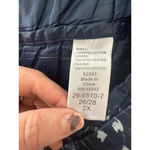 Woman Within Women Within Packable Puffer Long Jacket Womens Plus Size 2X Faux Down Blue Photo 6