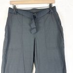 Athleta  Trekkie Belted Pant Size 8 Black Hiking Climing Trail Ripstop Stretch Photo 4