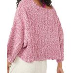 Free People 🆕  Good Day Pullover Short Sleeve Cropped Sweater Pink Rose🆕 Photo 1