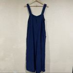 Rachel Pally  Blue Linen Alda Jumpsuit Size small Photo 6