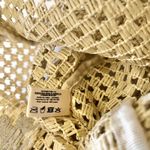 Jean Paul Gaultier Parfums Sparkling Straw Tote Bag Handbag Gold Photo 5