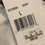 Midnight Doll  Ivory Eyelit Lace Dress Size Large New NWT Spring Easter Photo 5