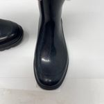 Burberry  Wellington black tall rubber rain boots sz 35 Photo 5