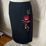 Loft Ann taylor  • wool rose embroidered pencil skirt vintage Photo 9
