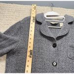 J.Jill Women’s Gray Wool Cardigan Jacket Button Front Pockets Size S Knit Used Photo 3