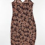 Nili Lotan  x Target Brown Multicolor Paisley Print Pattern Mini Slip Dress S Photo 3